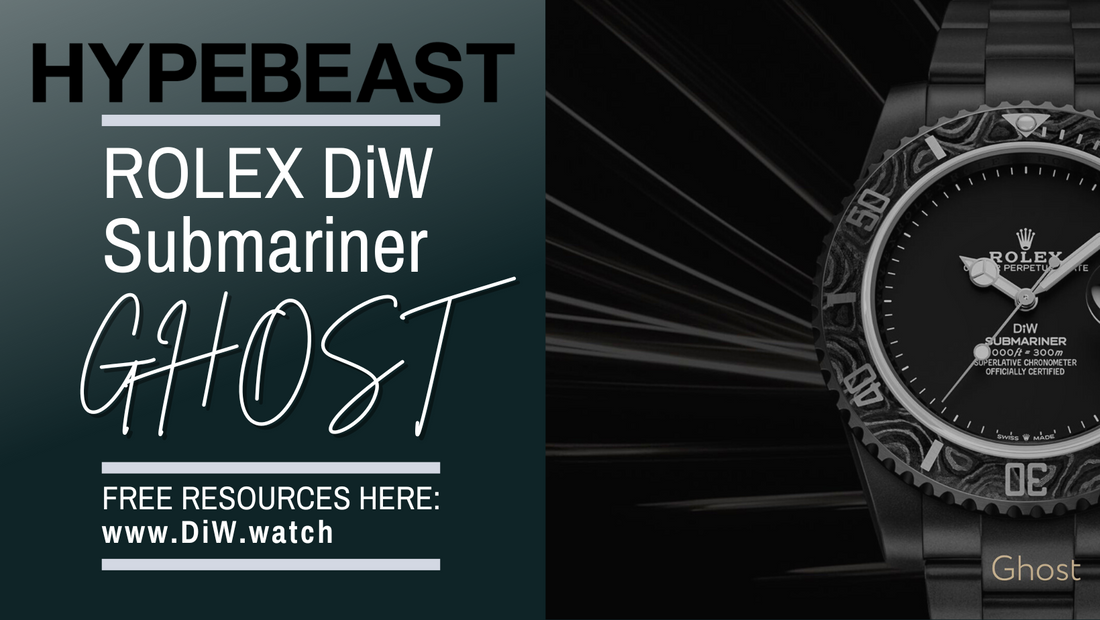 DiW 打造極簡黑水鬼 Rolex Submariner 定製錶款「Ghost」| HYPEBEAST | DiW Blog by WORLDTIMER