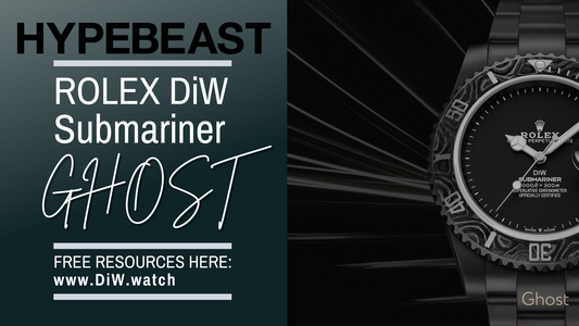 DiW 打造極簡黑水鬼 Rolex Submariner 定製錶款「Ghost」| HYPEBEAST | DiW Blog by WORLDTIMER