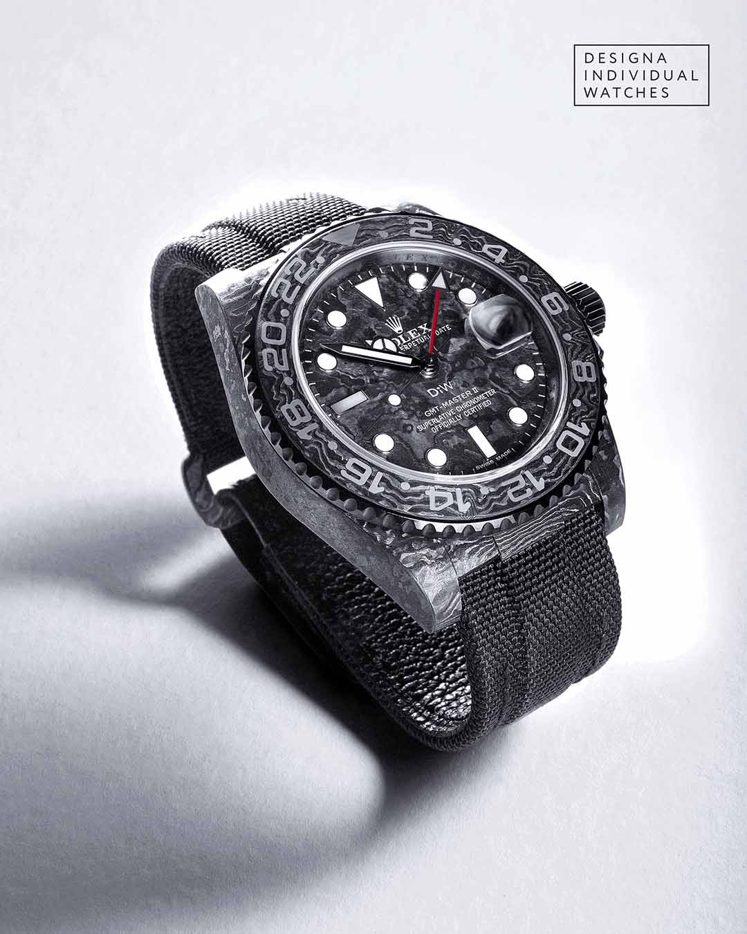 NTPT Carbon DiW Rolex GMT Master II ALL BLACK 勞力士 格林尼治型II | WORLDTIMER