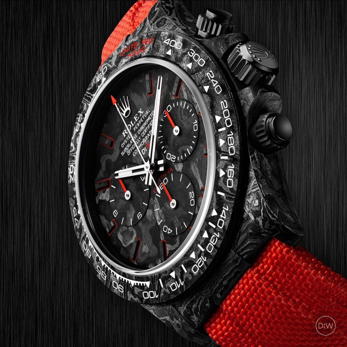 NTPT Carbon DiW Rolex Daytona RED EDITION UNIQUE Piece 碳纖 勞力士地通拿 | WORLDTIMER