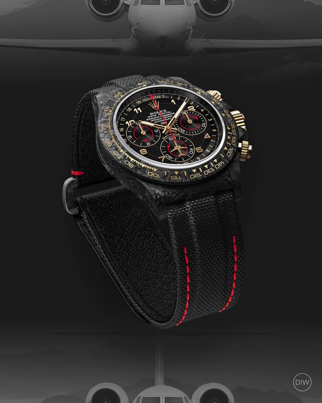 NTPT 碳纖 勞力士 DiW 地通拿 AVIA BLACK Rolex Daytona | WORLDTIMER