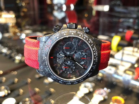 NTPT Carbon DiW Rolex Daytona RED EDITION UNIQUE Piece 碳纖 勞力士地通拿 | WORLDTIMER