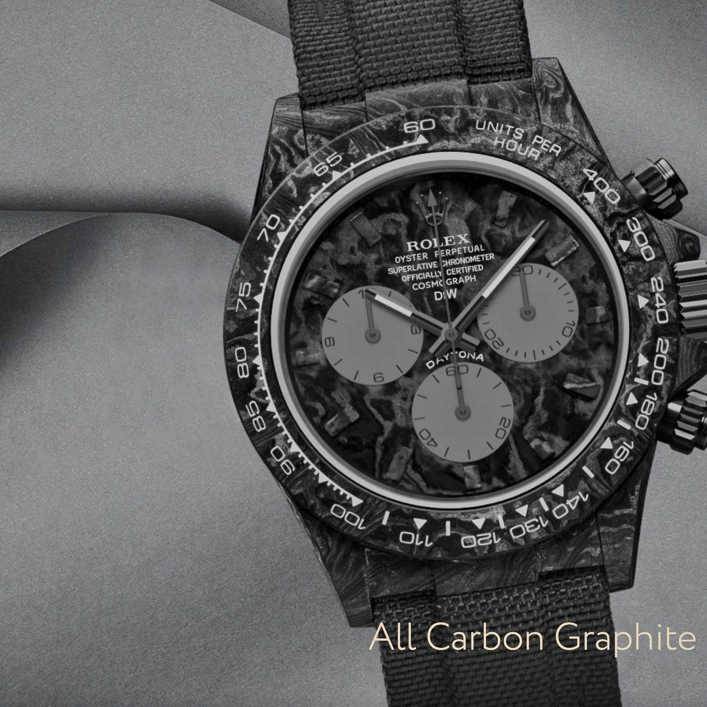 Rolex DiW Daytona ALL CARBON GRAPHITE 勞力士 地通拿 | WORLDTIMER