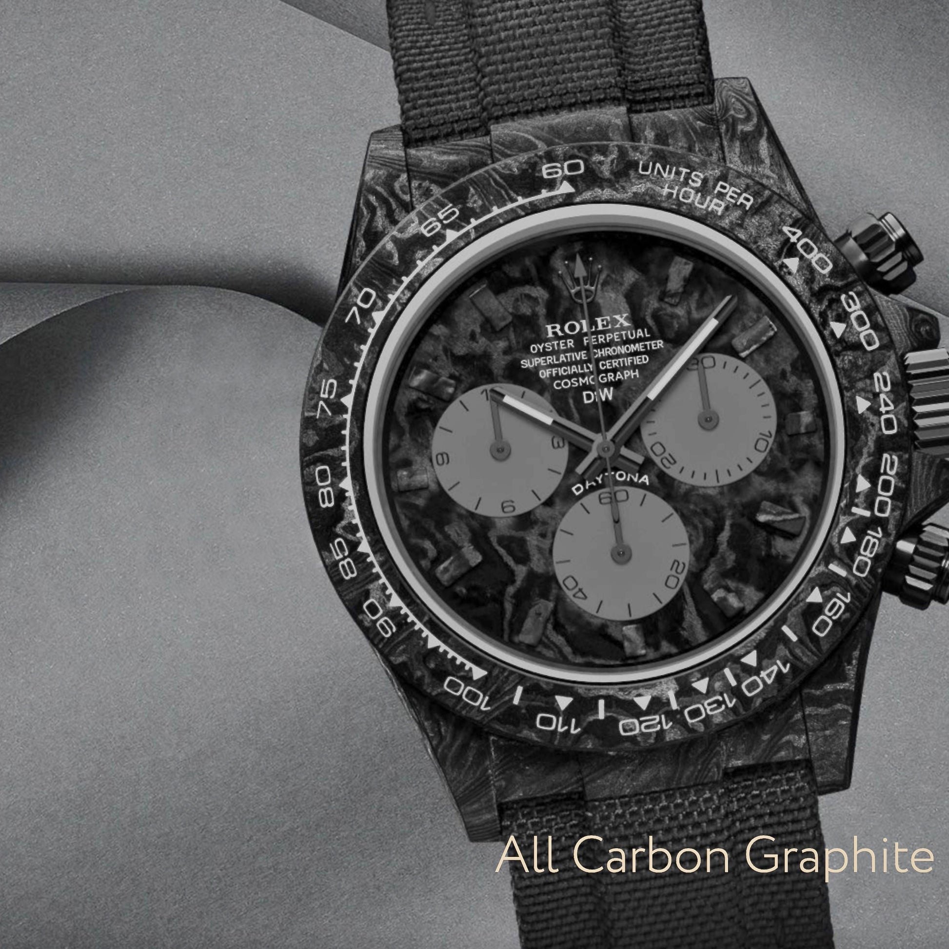 Rolex DiW Daytona ALL CARBON GRAPHITE 勞力士 地通拿 | WORLDTIMER