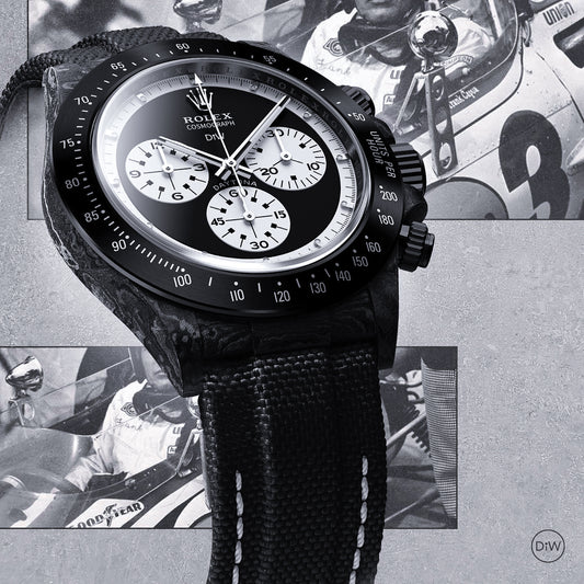 碳纖 DiW 勞力士 地通拿 Rolex Daytona PAUL NEWMAN BLACK DLC | WORLDTIMER