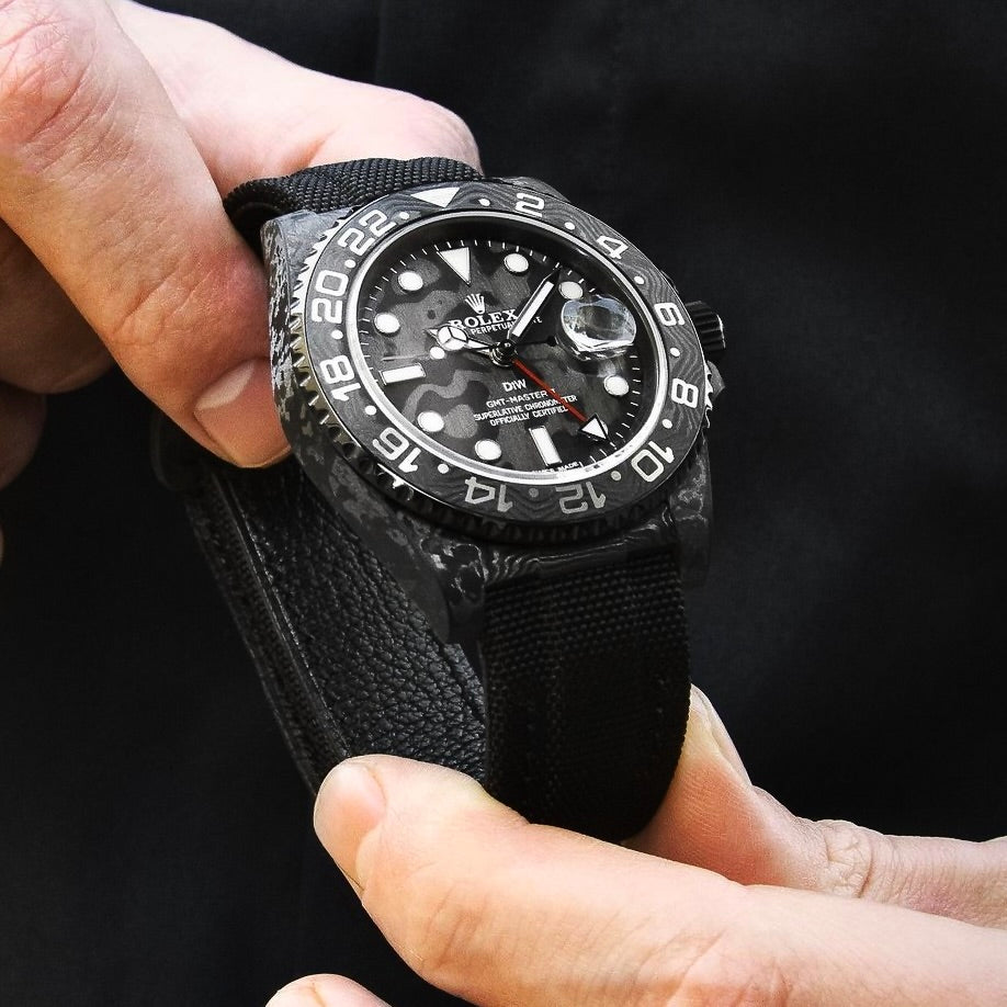 NTPT Carbon Rolex DiW GMT Master II ALL BLACK 勞力士 格林尼治型II | WORLDTIMER