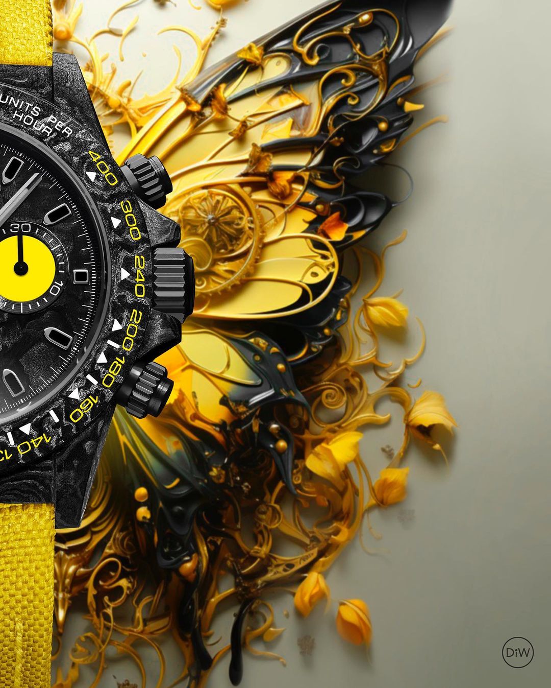NTPT Carbon Rolex DiW Daytona LEMON EDITION 碳纤 劳力士 迪通拿 | WORLDTIMER