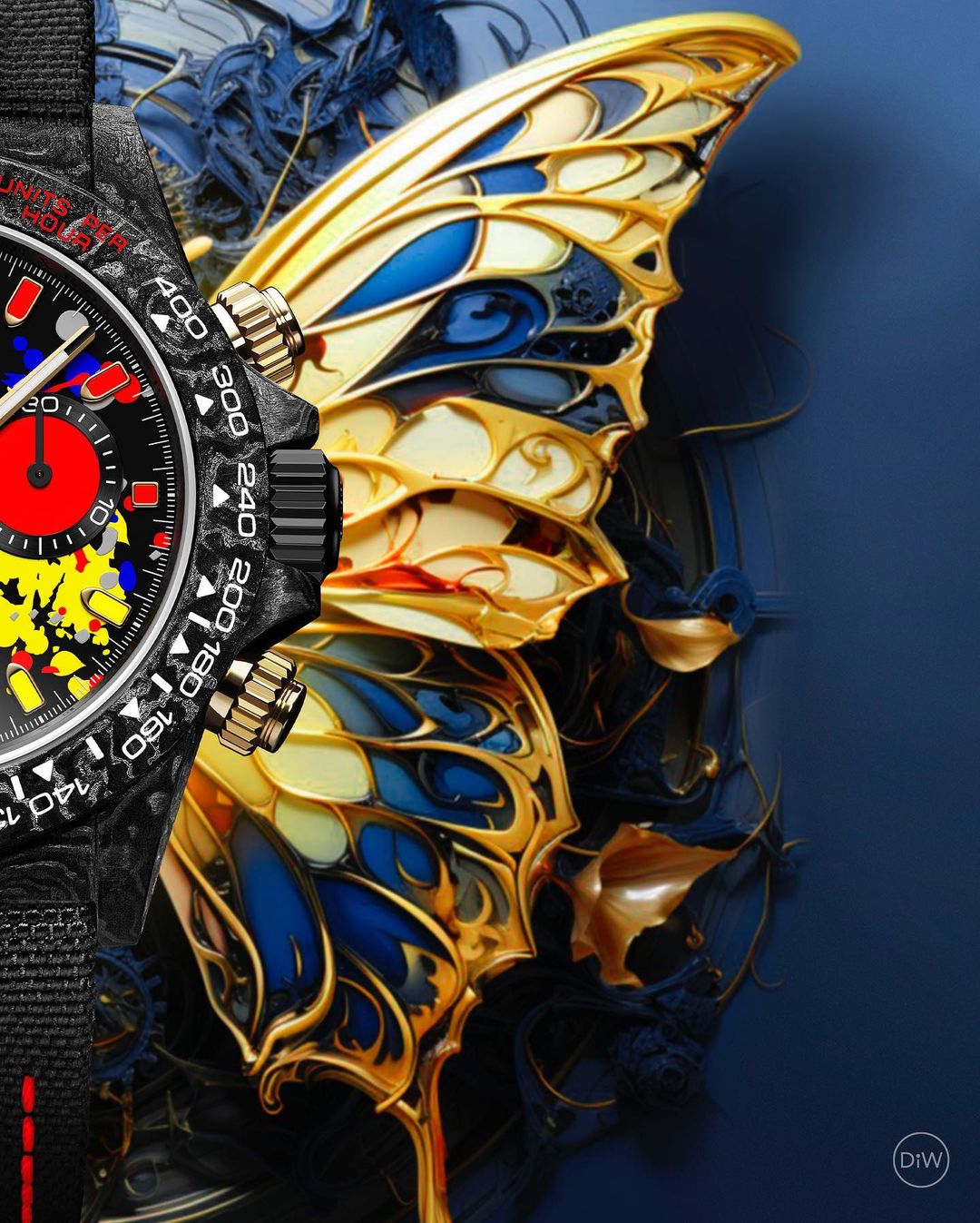 NTPT 碳纖 DiW 勞力士 地通拿 MOTLEY 3D Rolex Daytona Carbon | WORLDTIMER
