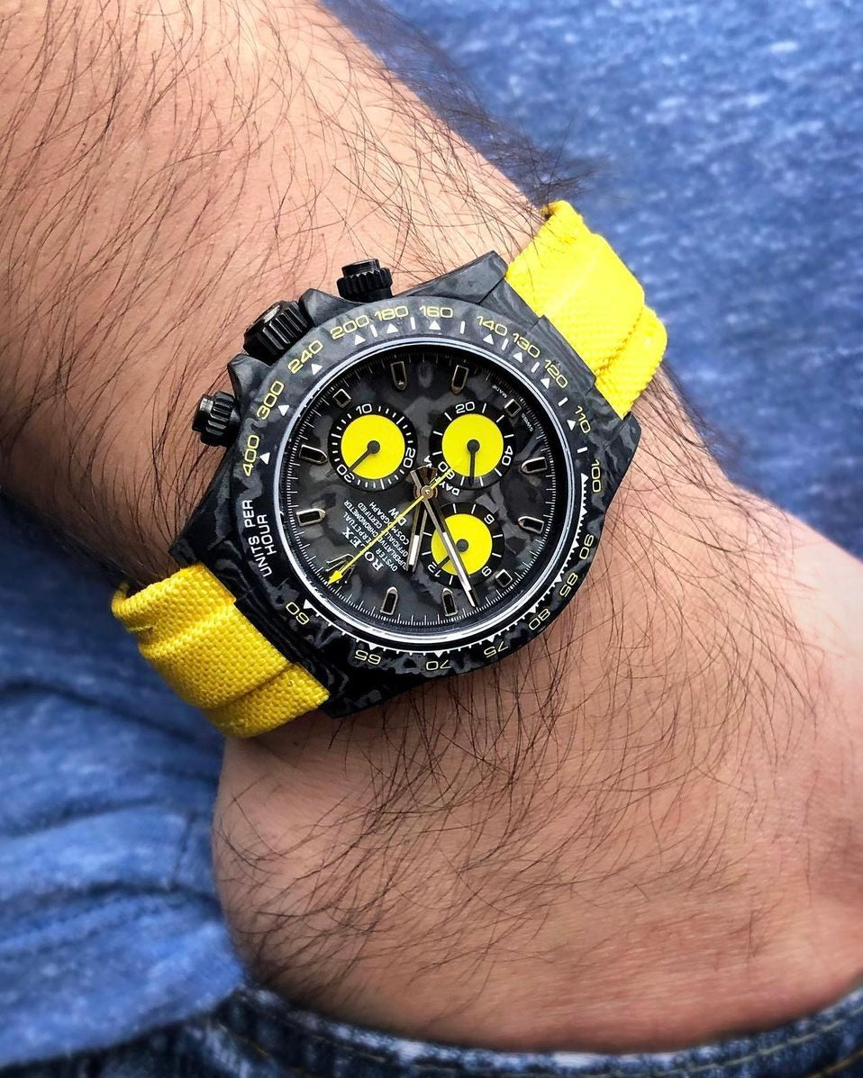 NTPT Carbon Rolex DiW Daytona LEMON EDITION 勞力士 地通拿 DiW | WORLDTIMER