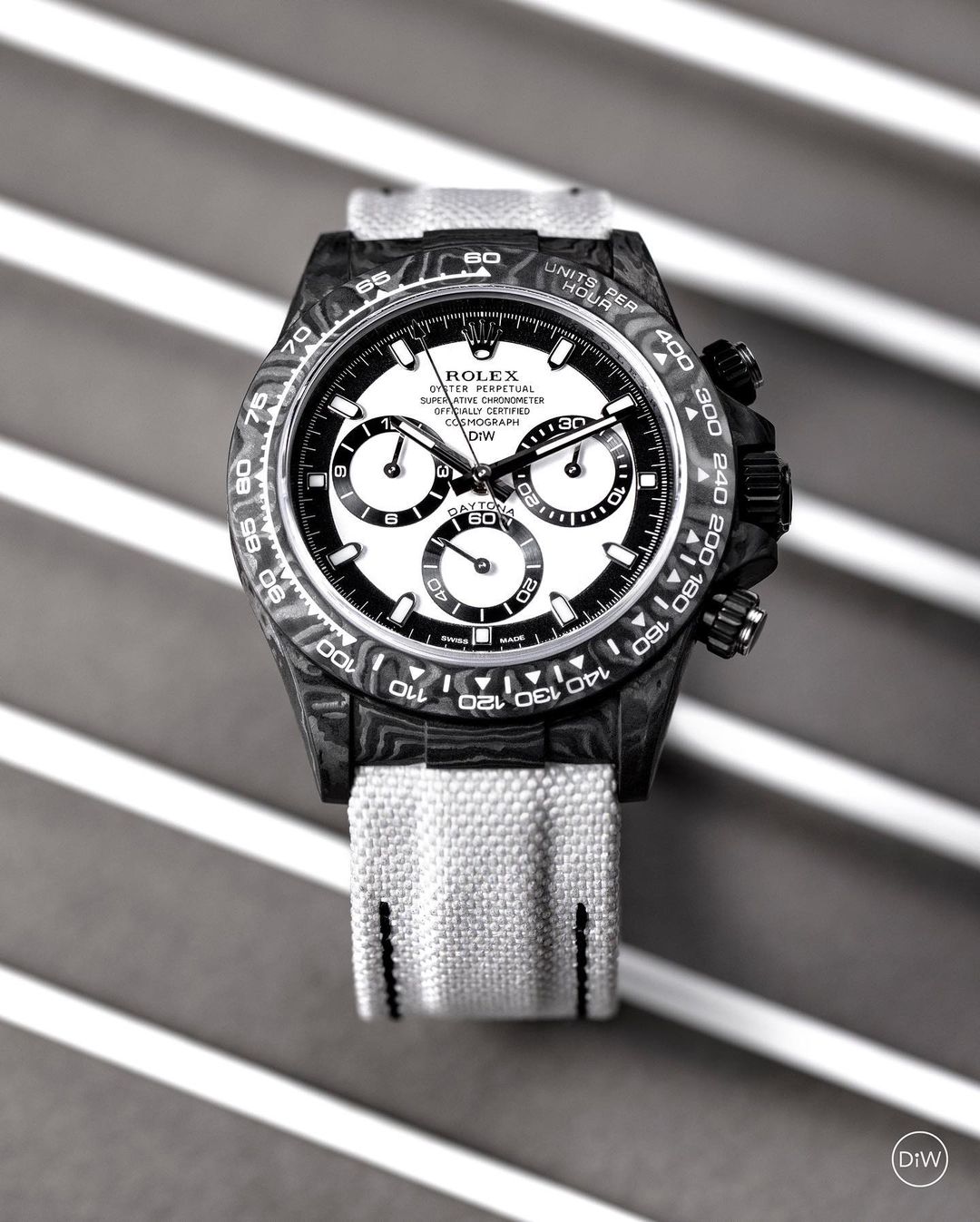 Carbon Rolex DiW Daytona CREAM V2 | WORLDTIMER