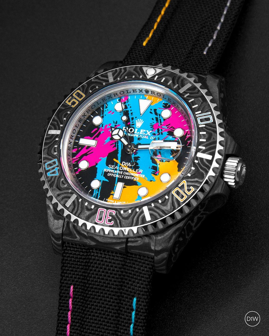 NTPT Carbon Rolex DiW Sea Dweller MOTLEY | WORLDTIMER