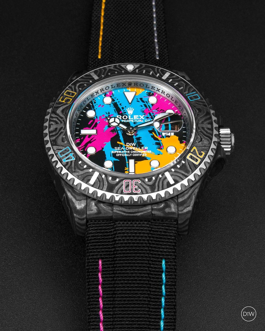 NTPT Carbon Rolex DiW Sea Dweller MOTLEY | WORLDTIMER