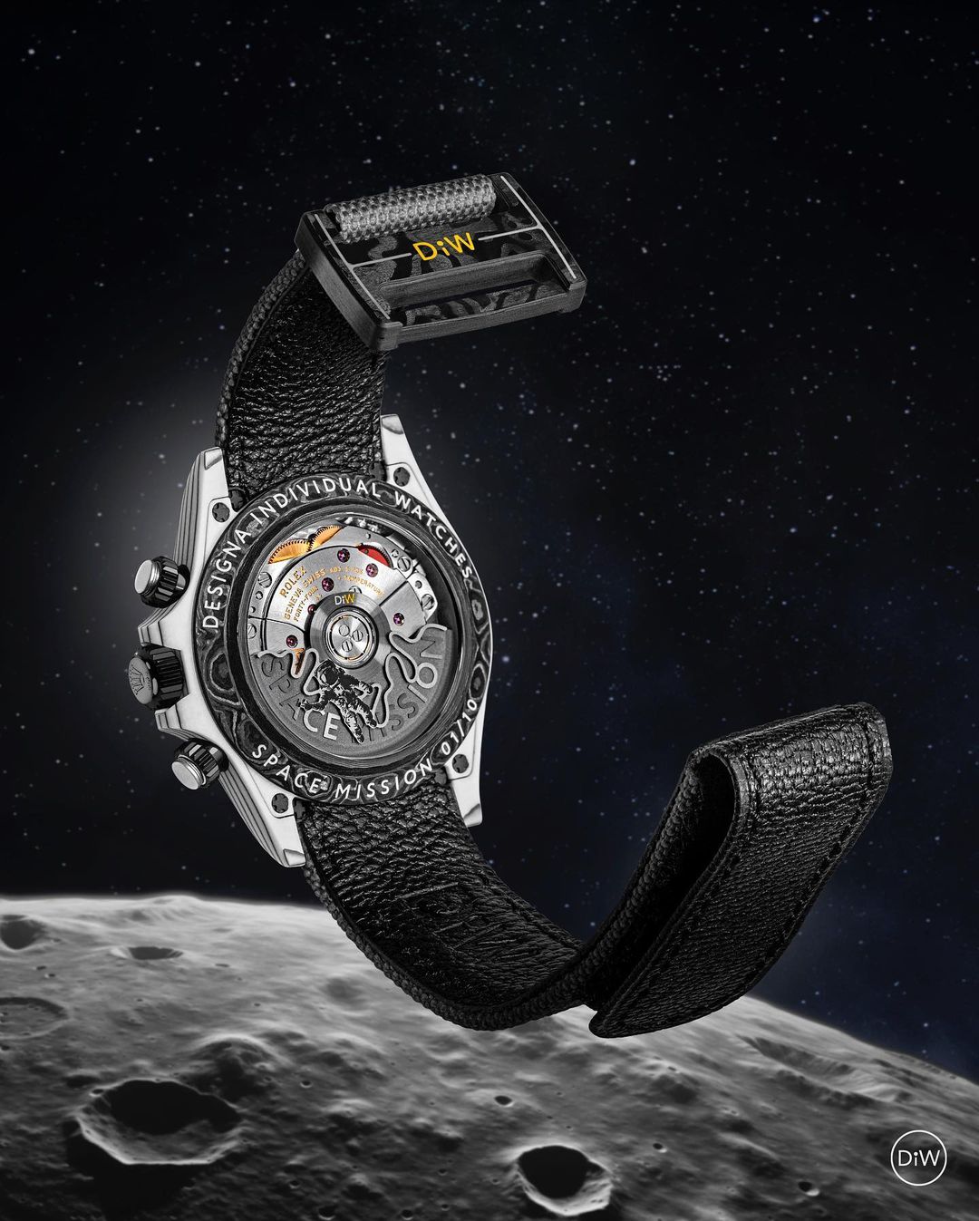DiW Rolex Daytona "SPACE MISSION" In Quartz Fiber | WORLDTIMER