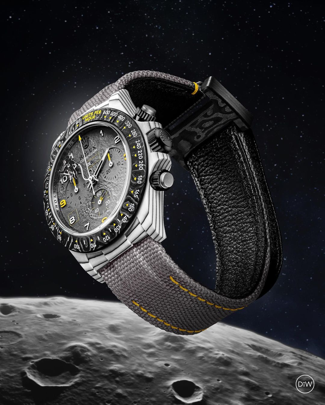 DiW Rolex Daytona "SPACE MISSION" In Quartz Fiber | WORLDTIMER