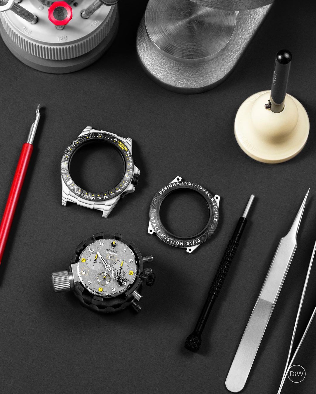 DiW Rolex Daytona "SPACE MISSION" In Quartz Fiber | WORLDTIMER