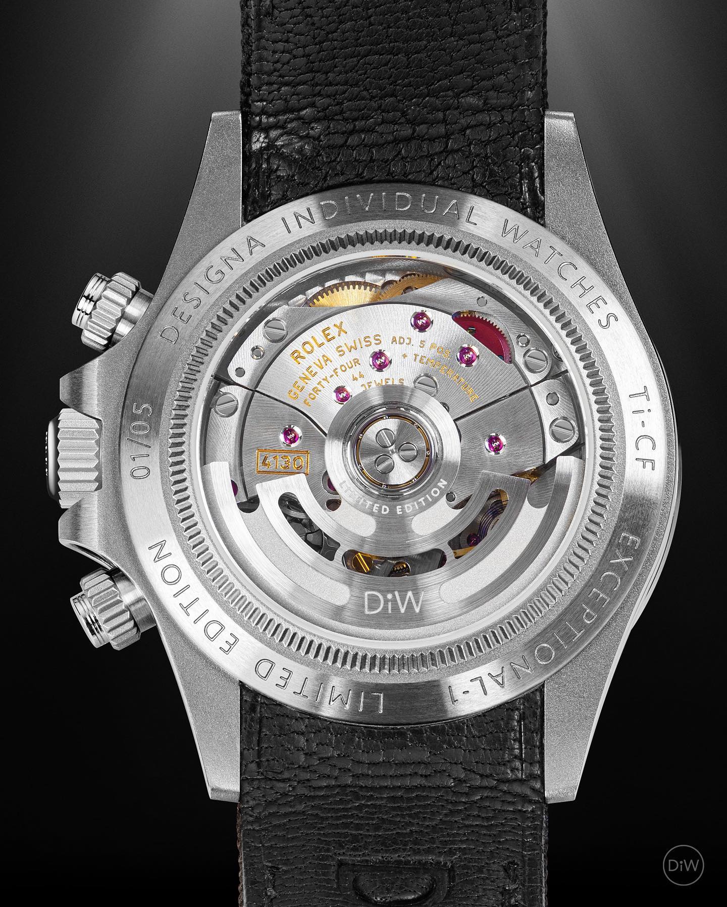 WORLD'S FIRST Titanium DiW Rolex Daytona! 第一支 DiW 劳力士 迪通拿 使用钛和碳纤维制造的手表命名 EXCEPTIONAL-1 | WORLDTIMER