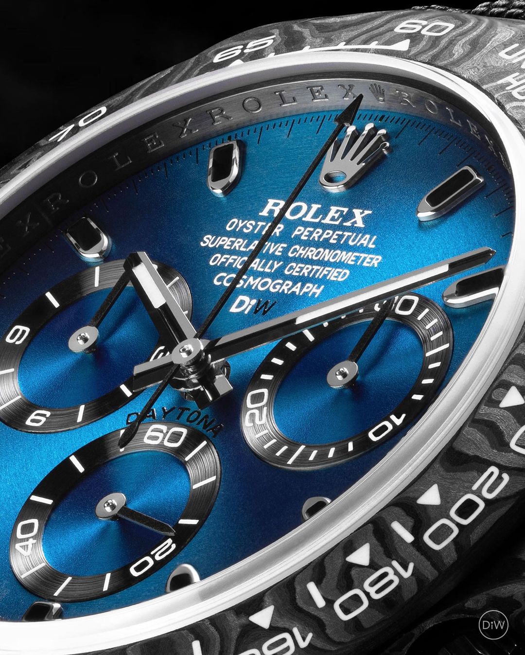 DiW Rolex Daytona Carbon "AZURE UP PROJECT" 碳纖 勞力士 地通拿 | WORLDTIMER