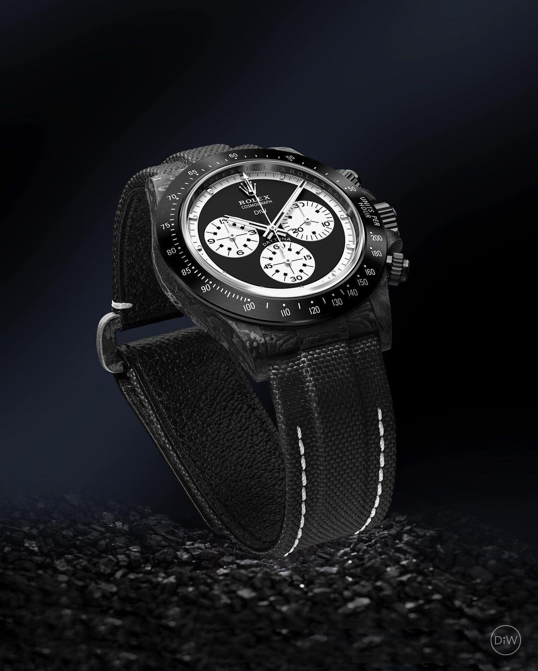碳纖 DiW 勞力士 地通拿 Rolex Daytona PAUL NEWMAN BLACK DLC | WORLDTIMER