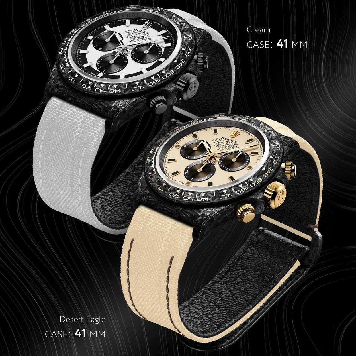 NTPT Carbon Rolex DiW Daytona CREAM 41mm 勞力士 地通拿 41毫米 | WORLDTIMER