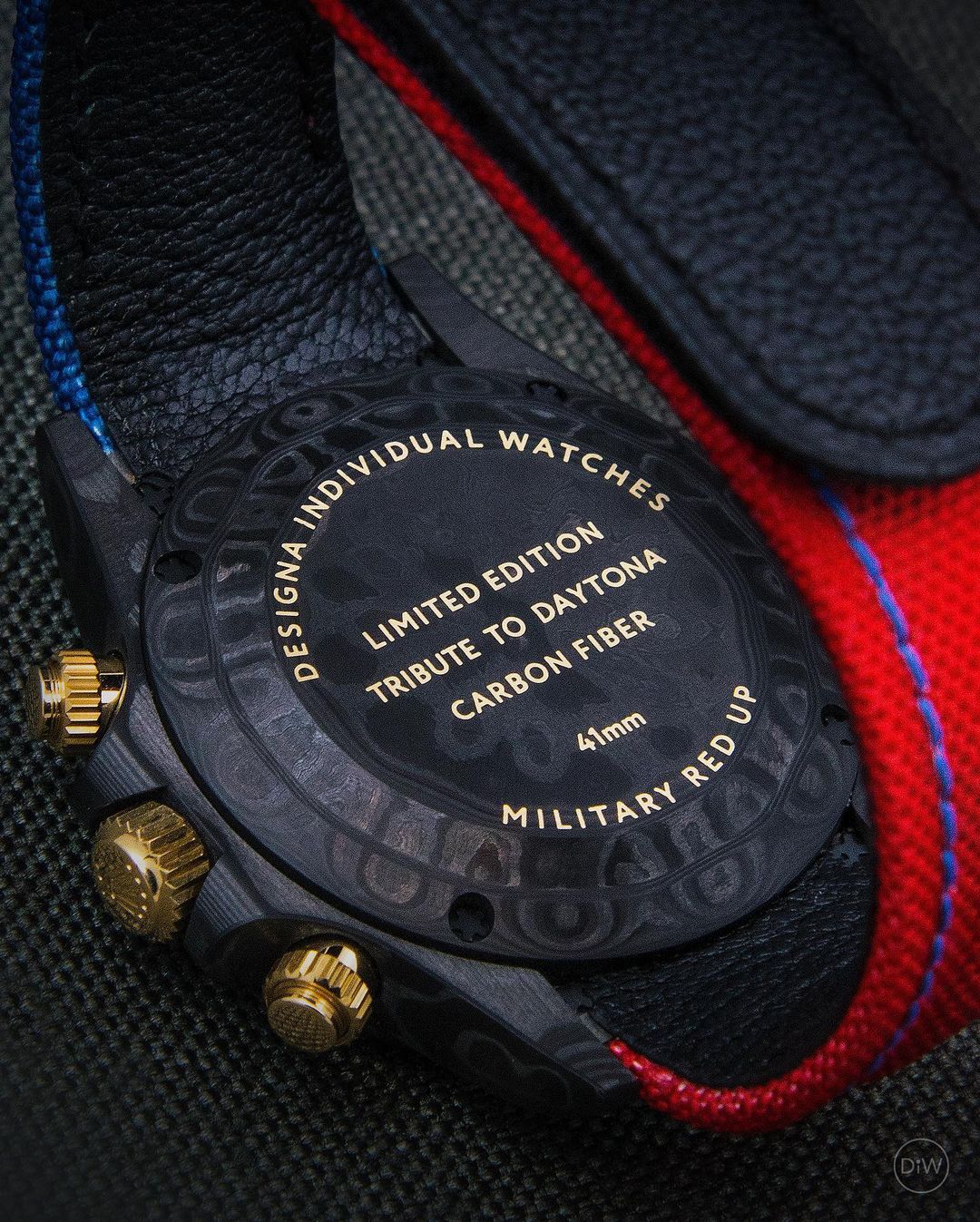 DiW Rolex Daytona MILITARY RED 41mm 勞力士地通拿41毫米 | WORLDTIMER