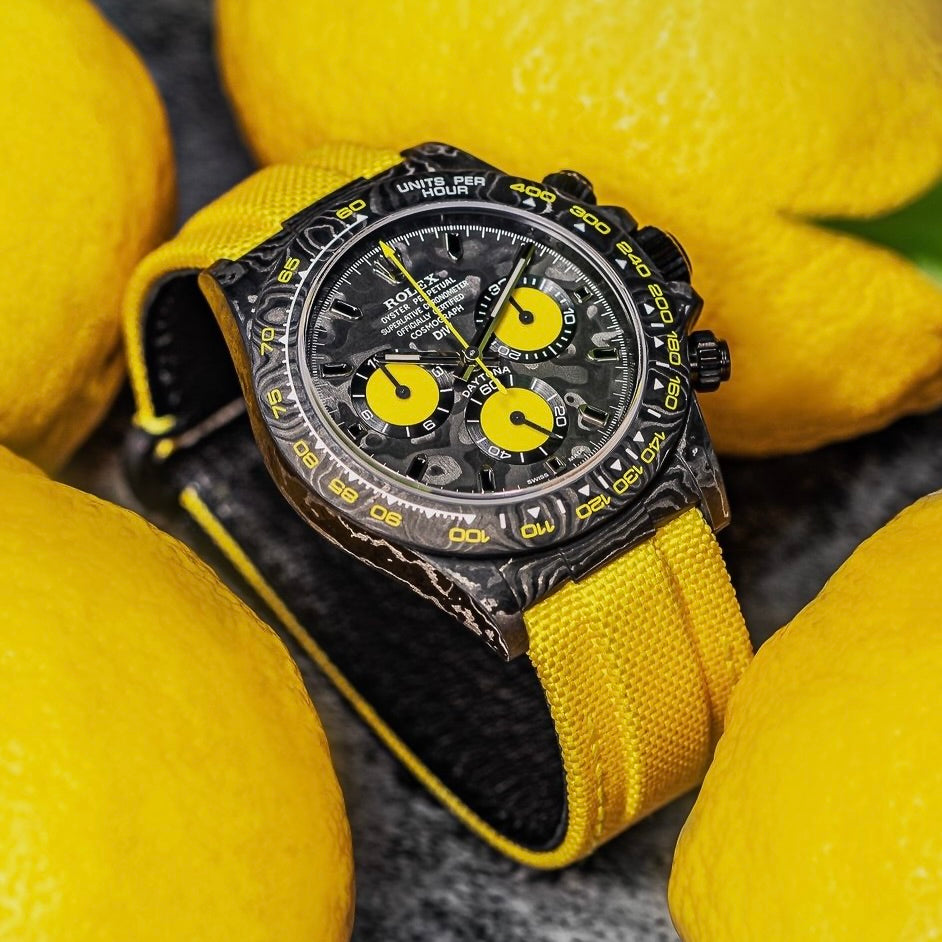NTPT Carbon Rolex DiW Daytona LEMON EDITION 勞力士 地通拿 DiW | WORLDTIMER
