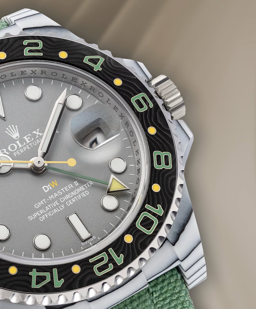 CarboQuartz DiW Rolex GMT Master 2 "VERDANT GRAY" 勞力士格林尼治型 | WORLDTIMER