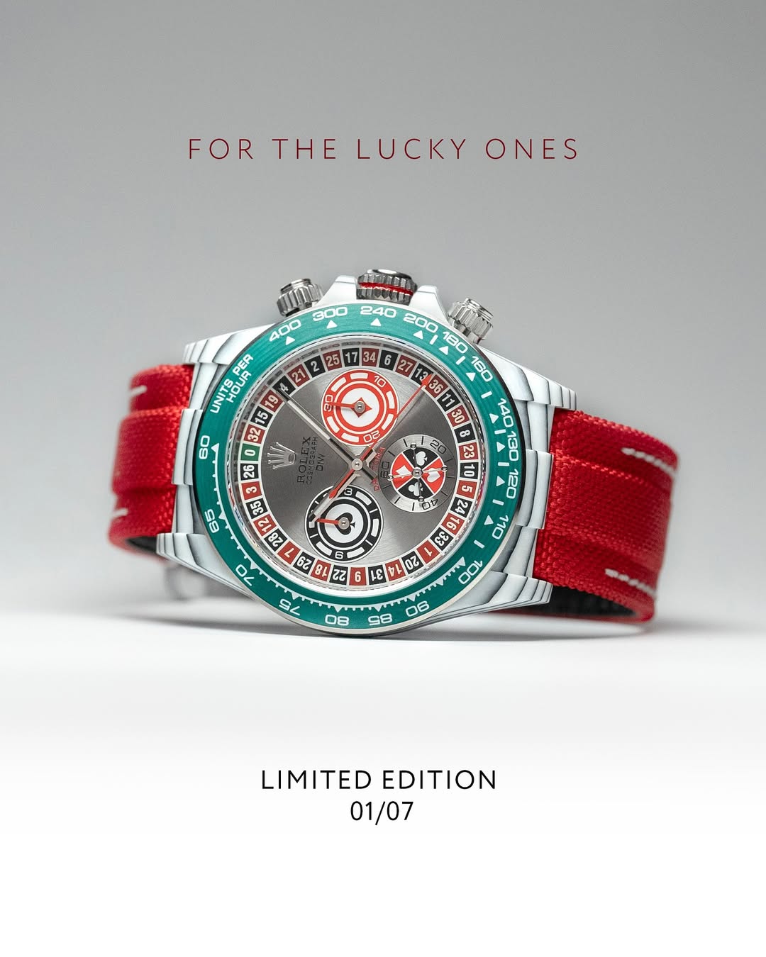 Rolex DiW Daytona "LUCKY PLAYER QF", Fully Made by Quartz Fiber (QF) 全石英纖維 勞力士DiW 地通拿 | WORLDTIMER
