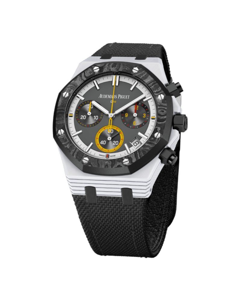 AP Royal Oak Chronograph 26240 DiW Q-RACER CarboQuartz DiW 碳纖維 愛彼皇家橡樹計時碼錶 26240 | WORLDTIMER