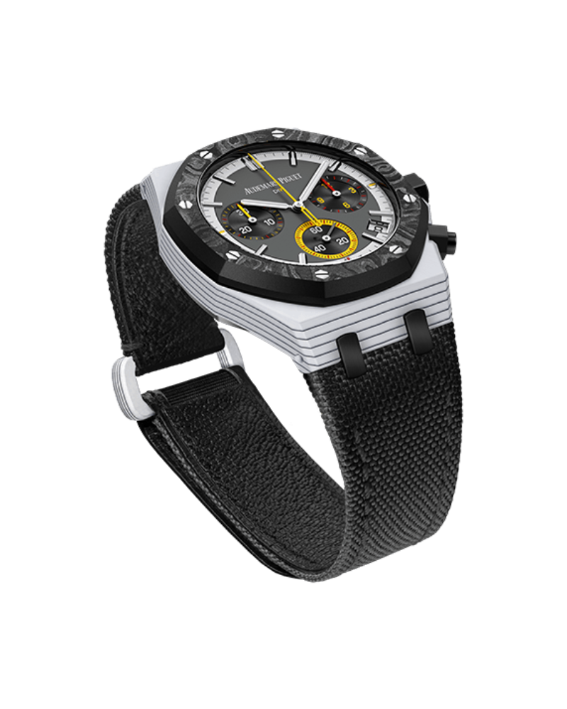 AP Royal Oak Chronograph 26240 DiW Q-RACER CarboQuartz DiW 碳纖維 愛彼皇家橡樹計時碼錶 26240 | WORLDTIMER