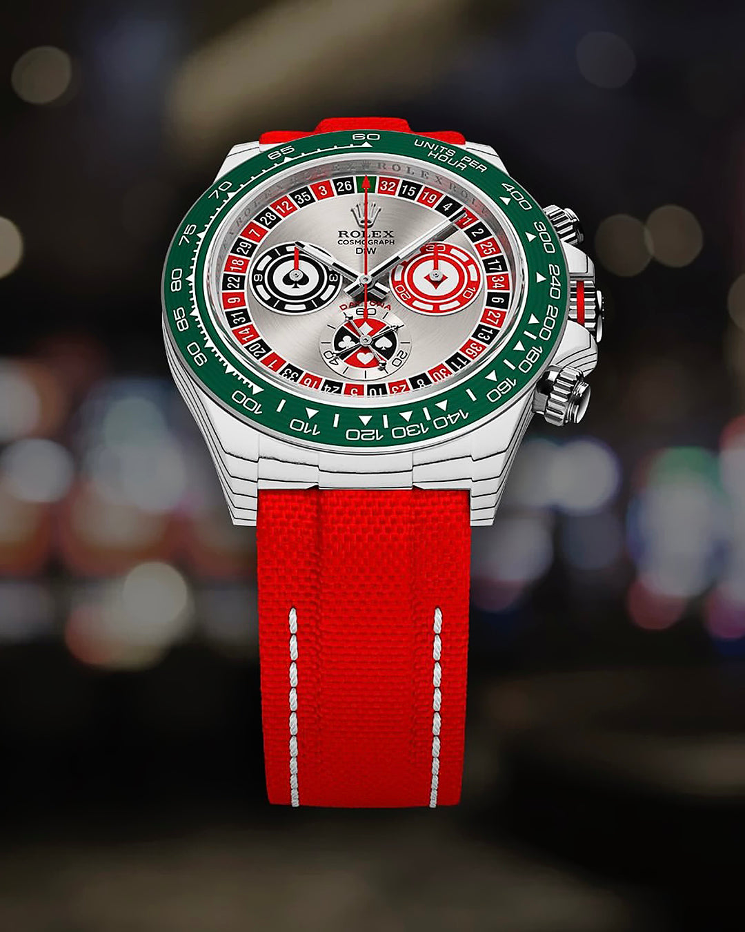Rolex DiW Daytona "LUCKY PLAYER QF", Fully Made by Quartz Fiber (QF) 全石英纖維 勞力士DiW 地通拿 | WORLDTIMER