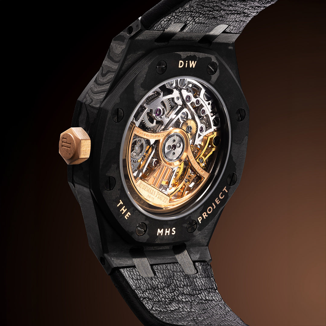 DiW All Carbon AP Royal Oak Double Balance Wheel Openworked 15467OR Skeleton Watch APhk 愛彼 皇家橡樹 | WORLDTIMER