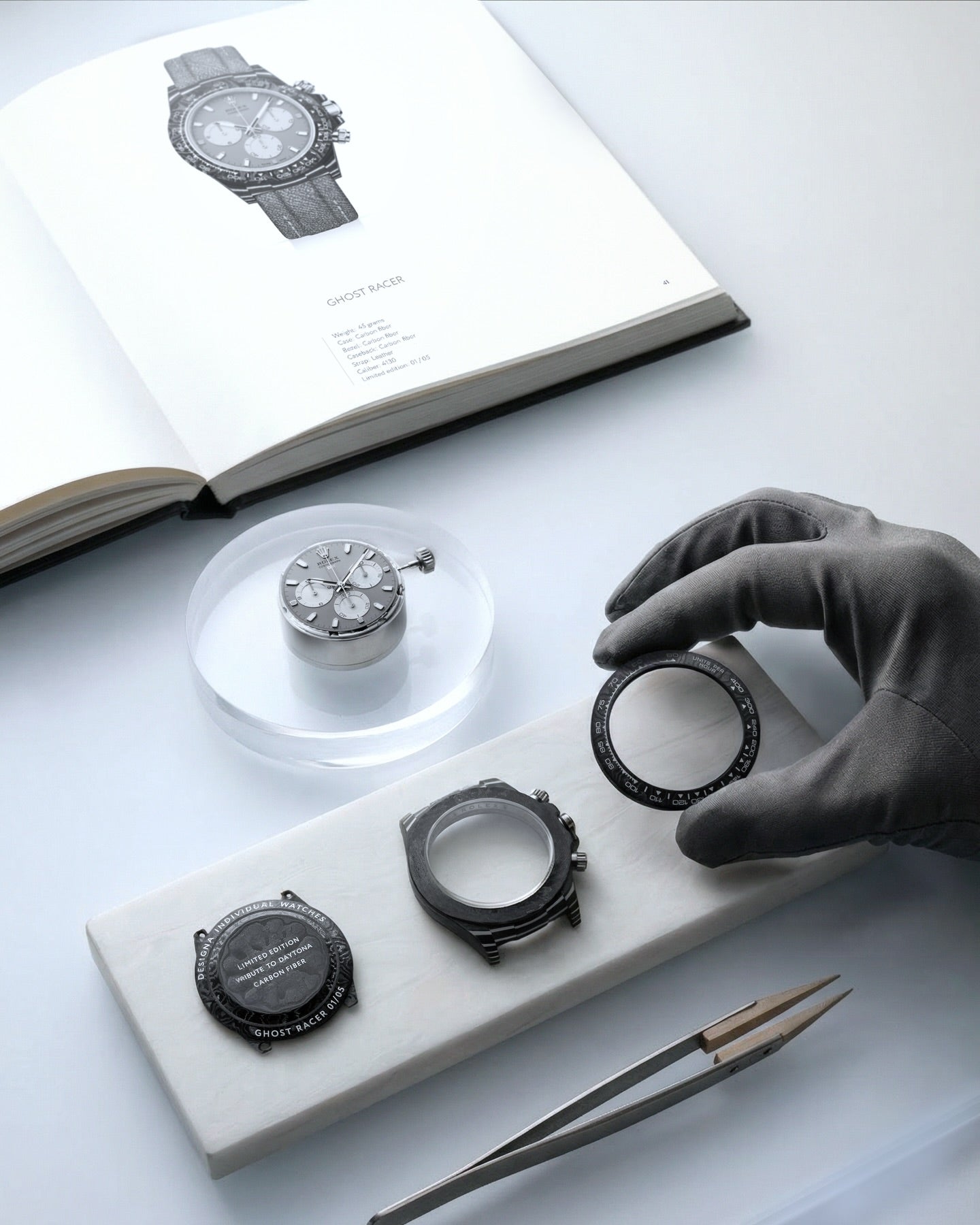 Rolex DiW Daytona CarboQuartz GHOST RACER - 極速賽道風尚：DiW 勞力士 地通拿 幽靈版 | WORLDTIMER
