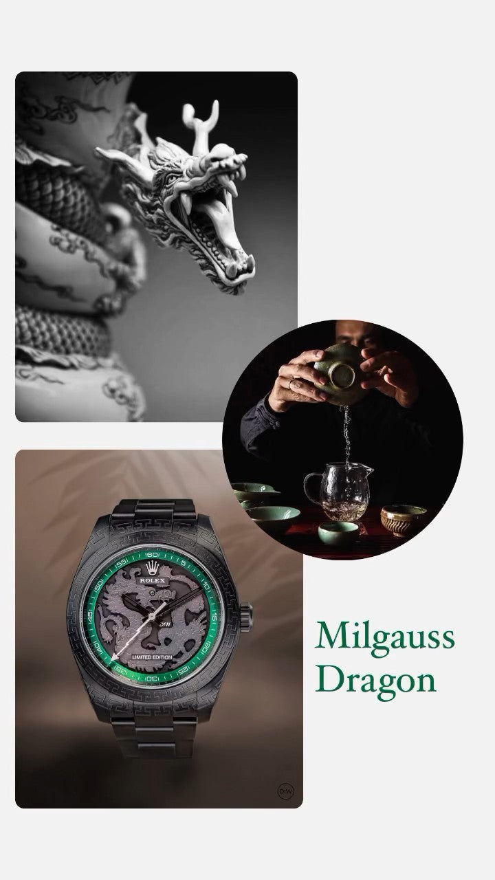 DiW Rolex Milgauss DRAGON 116400GV Rolex 116400 龍年特別版 | WORLDTIMER