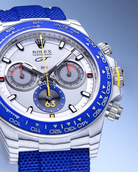 Porsche 911 GT3 Rolex DiW Daytona CarboQuartz UNIQUE PIECE 保時捷911 GT3 勞力士 DiW地通拿 石英纖維 獨一無二腕錶 | WORLDTIMER