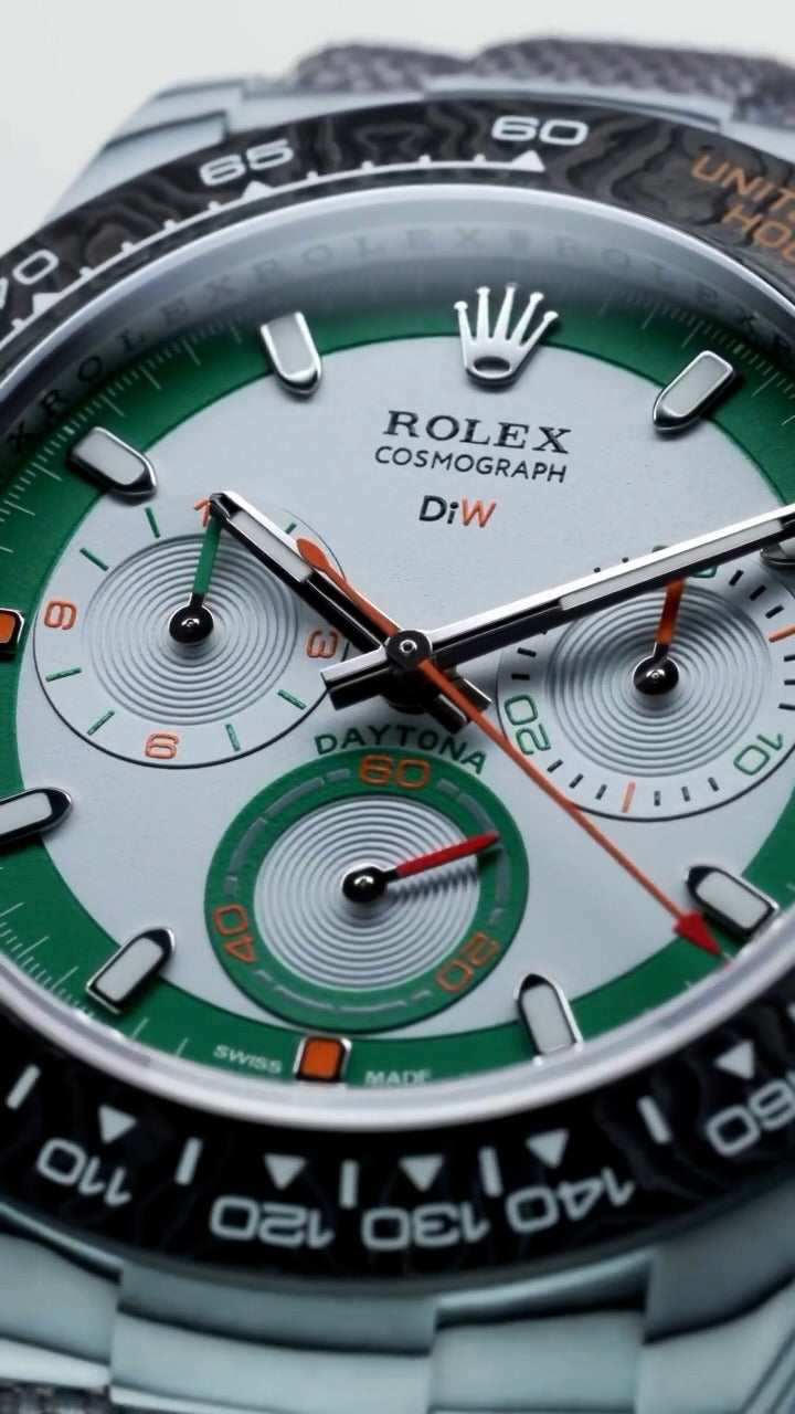 The Ultimate Golfer's Watch: DiW Rolex Daytona with ALPINE Design 勞力士 DiW 地通拿：高爾夫愛好者的完美手錶，擁有阿爾卑斯風格 | WORLDTIMER