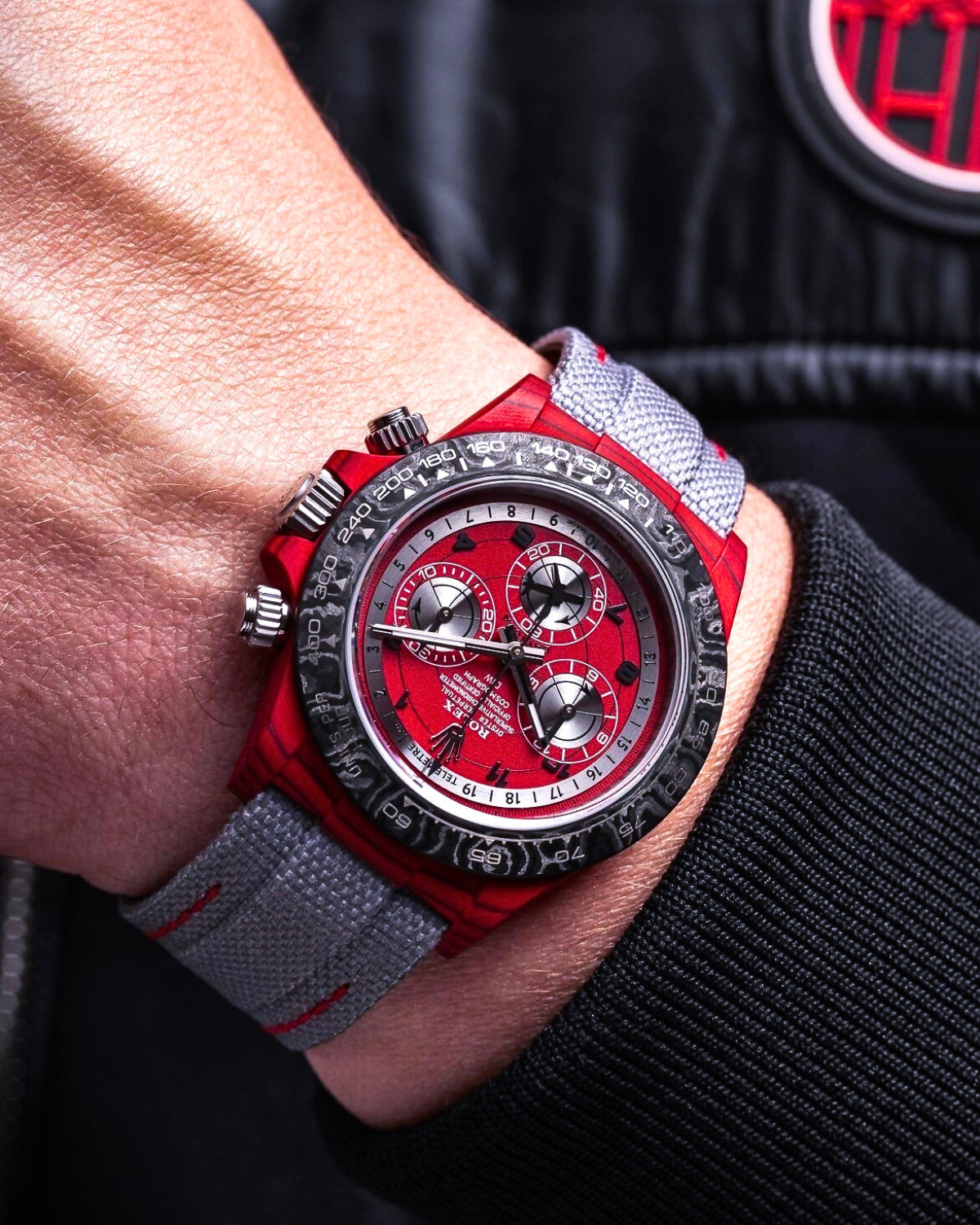 Rolex DiW Daytona AVIA RED Quartz Fiber 勞力士地通拿 | WORLDTIMER