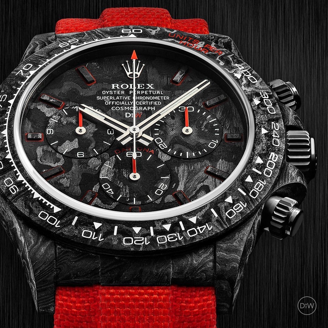 NTPT Carbon Rolex DiW Daytona RED EDITION UNIQUE Piece 碳纖 勞力士地通拿 | WORLDTIMER