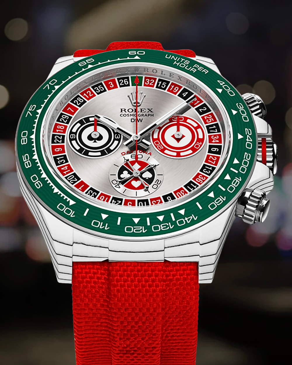 Rolex Daytona DiW LUCKY PLAYER QF, Fully Made by Quartz Fiber (QF) 全石英纤维 DiW劳力士 迪通拿 | WORLDTIMER