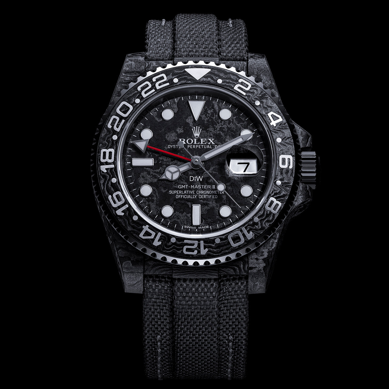 NTPT Carbon DiW Rolex GMT Master II ALL BLACK 勞力士 格林尼治型II | WORLDTIMER