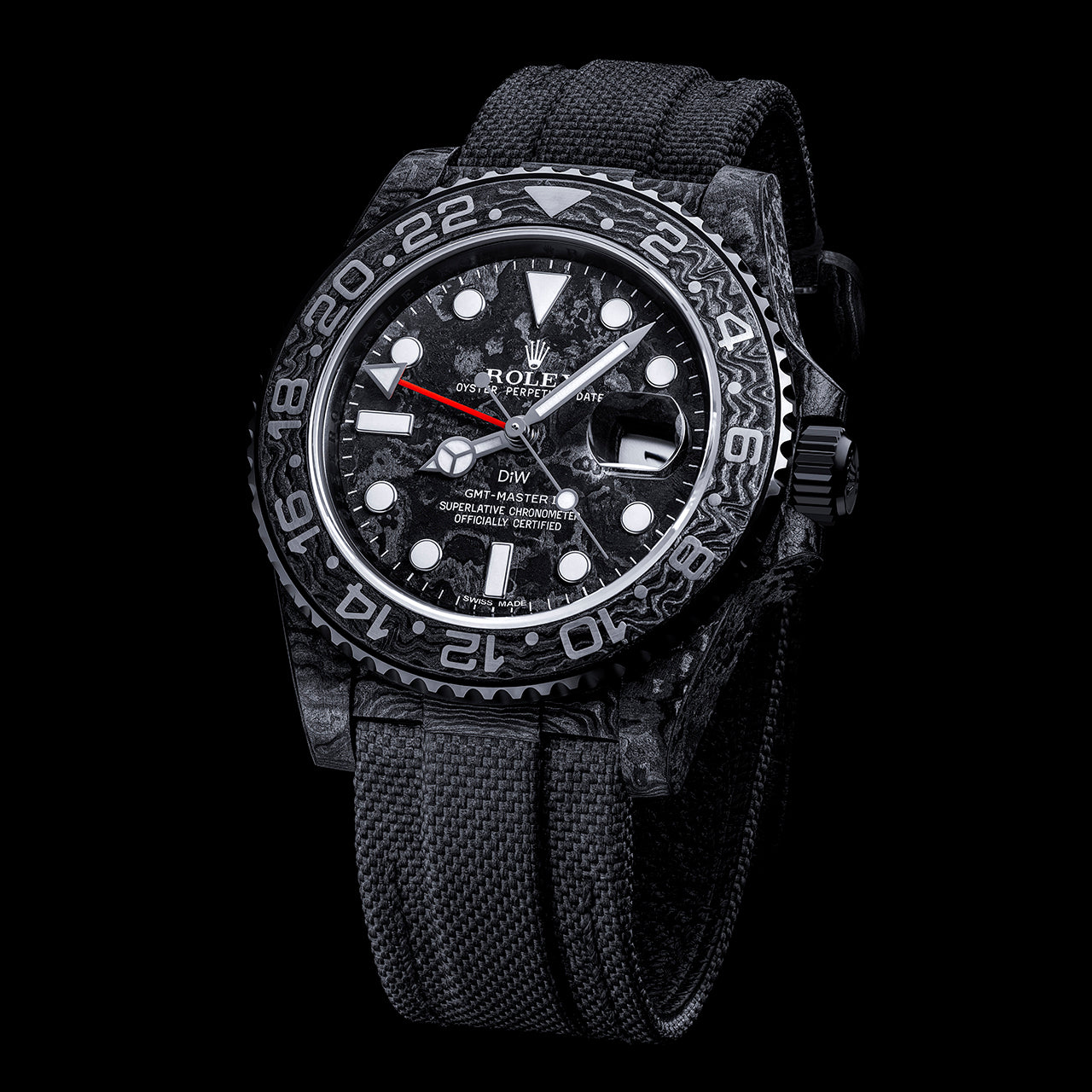NTPT Carbon DiW Rolex GMT Master II ALL BLACK 勞力士 格林尼治型II | WORLDTIMER