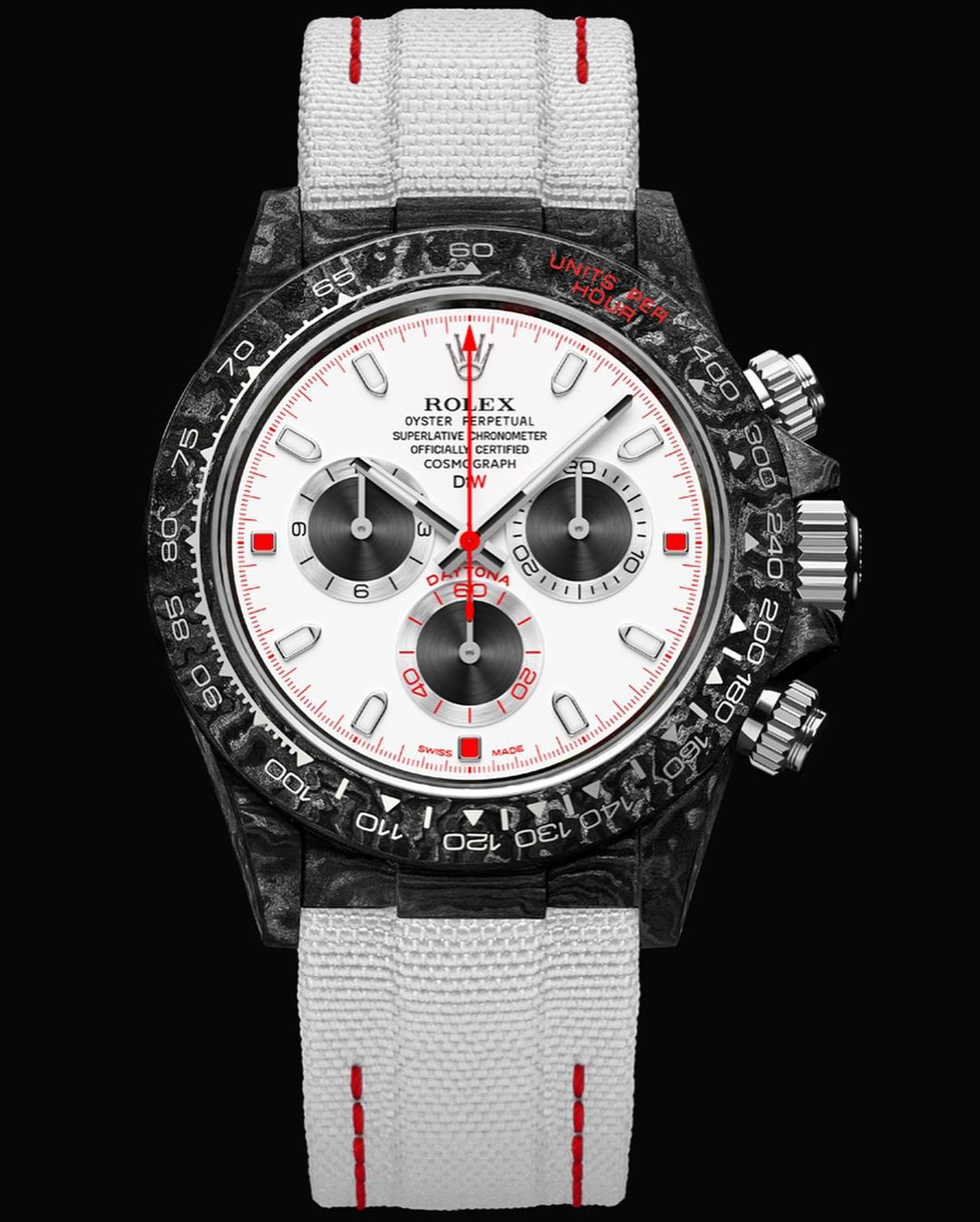 NTPT Carbon Rolex DiW Daytona SPEEDSTER WHITE 全球最輕 NTPT碳纖 勞力士地通拿 DiW | WORLDTIMER