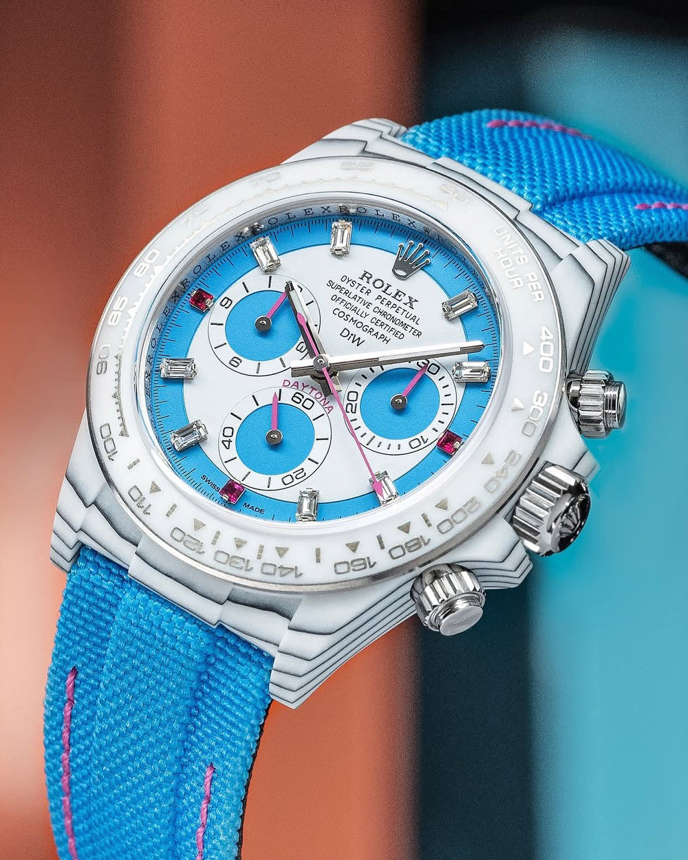 DiW Rolex Daytona CarboQuartz "RAINBOW S UNIQUE" (Retail: €65 990)