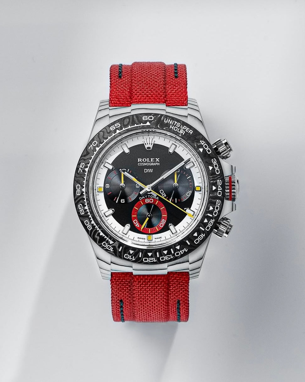Unique CarboQuartz DiW Rolex Daytona QUANTUM RACER 勞力士 DiW 碳纖地通拿 40毫米訂製腕錶 | WORLDTIMER
