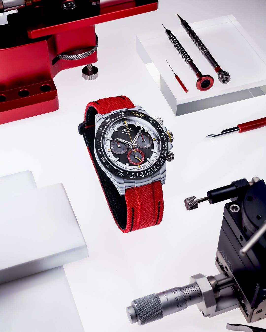 Unique CarboQuartz Rolex DiW Daytona QUANTUM RACER 碳纖勞力士 DiW 地通拿 40毫米訂製腕錶 | WORLDTIMER