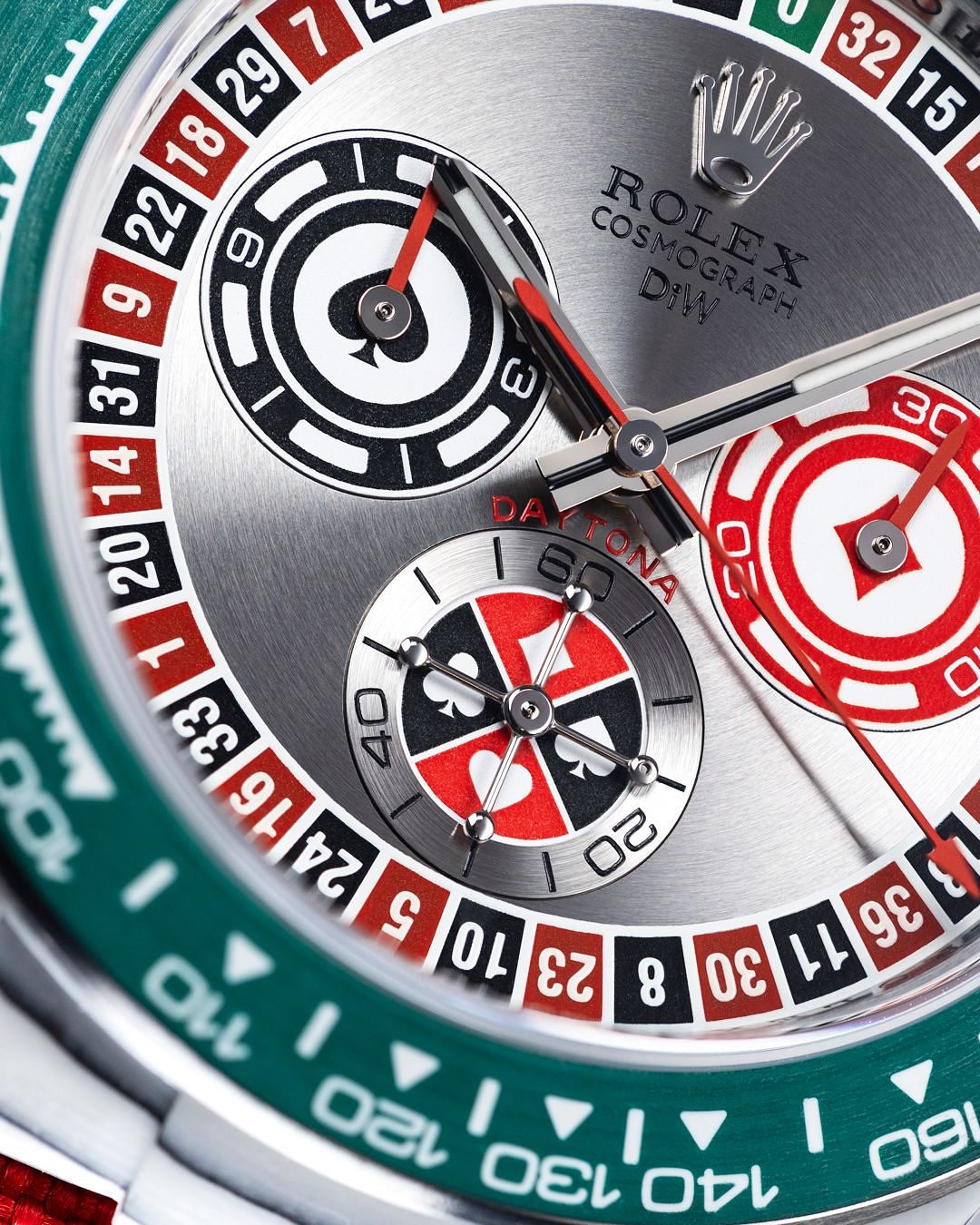 DiW Rolex Daytona "LUCKY PLAYER QF", Fully Made by Quartz Fiber (QF) 全石英纤维 劳力士DiW 迪通拿 | WORLDTIMER