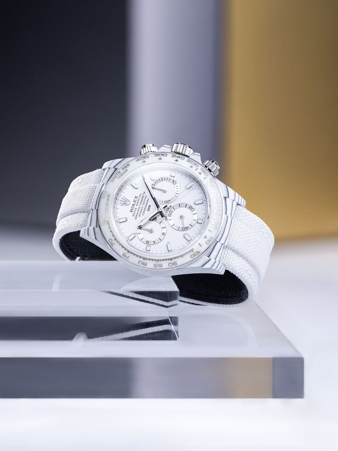 All White Rolex DiW Daytona YUKI DiW 雪姬 白熊猫款劳力士迪通拿 | WORLDTIMER