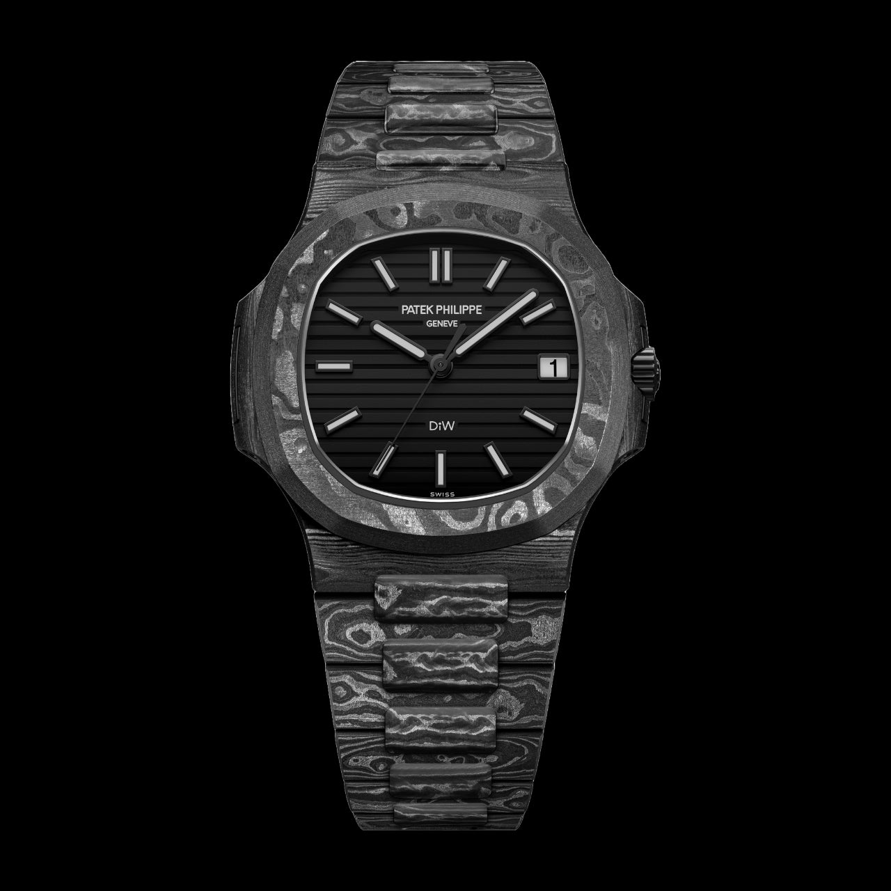 Patek Philippe Nautilus DiW ALL CARBON BLACK Black Grail | WORLDTIMER