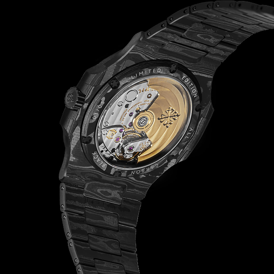 Patek Philippe Nautilus DiW ALL CARBON BLACK Black Grail | WORLDTIMER