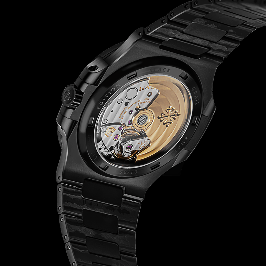 DiW Patek Nautilus 5711 BLACK GRAIL KHAKI 百達翡麗 金鷹5711 | WORLDTIMER