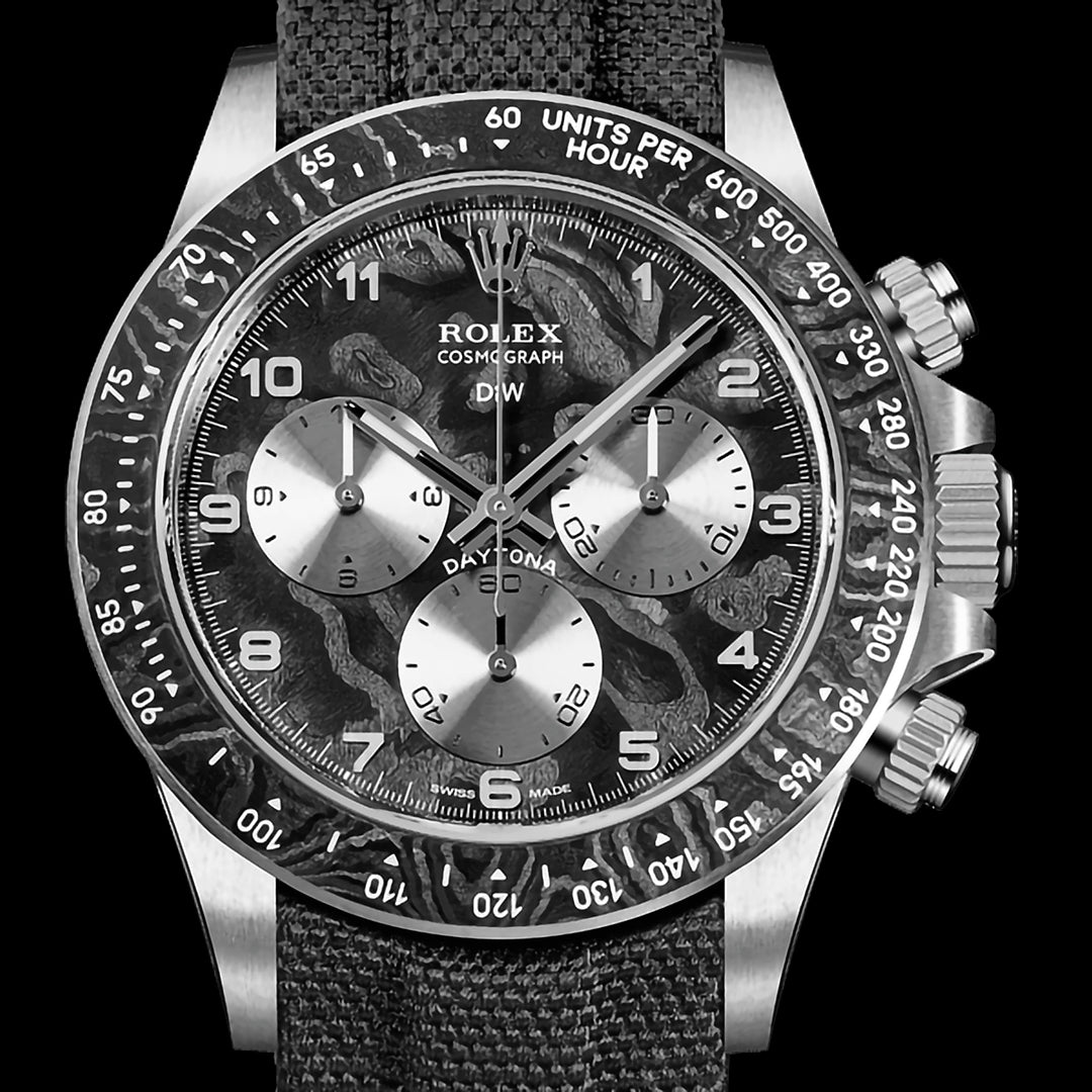 DiW Unleashes the Titanium Rolex Daytona Dream! 第一支 DiW 劳力士 迪通拿 使用钛和碳纤维制造的手表命名 EXCEPTIONAL-1 | WORLDTIMER